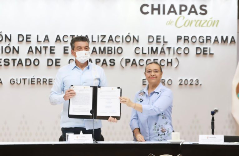 Encabeza Rutilio Escandón actualización del Programa de Acción ante el Cambio Climático del Estado de Chiapas