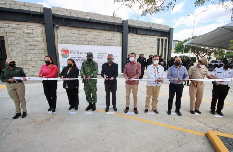 Rutilio Escandón inaugura primera etapa del edificio de la Dirección General de la Policía Especializada de la FGE