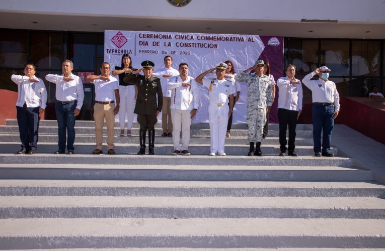 AYUNTAMIENTO DE TAPACHULA CONMEMORA EL 106 ANIVERSARIO DE LA PROMULGACIÓN DE LA CONSTITUCIÓN POLÍTICA DE LOS ESTADOS UNIDOS MEXICANOS