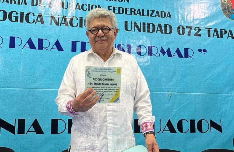 Académicos de Tapachula reconocen el trabajo del Magistrado Presidente Plácido Morales Vázquez