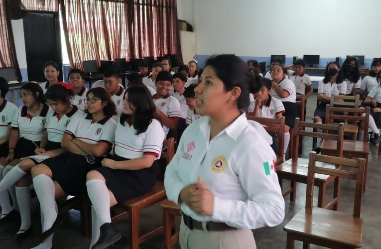 PROTECCIÓN CIVIL DE TAPACHULA CONTINÚA CON PROGRAMAS DE CAPACITACIÓN PREVENTIVOS EN ESCUELAS Y CENTRO LABORALES.