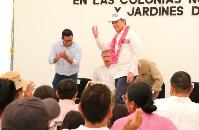 Inaugura Rutilio Escandón pavimentación de calles en Nueva Jerusalén y Jardines del Norte