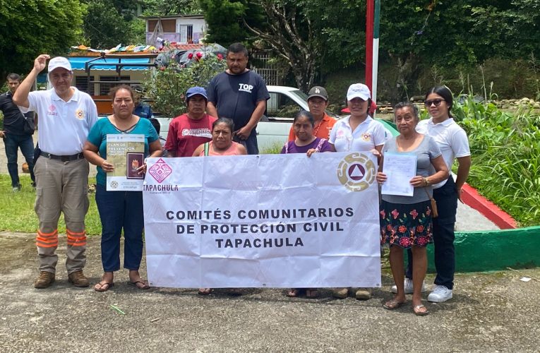 CONFORMAN COMITÉS COMUNITARIOS DE PROTECCIÓN CIVIL EN LOS EJIDOS LA PATRIA Y SAN ANTONIO CHICHARRAS
