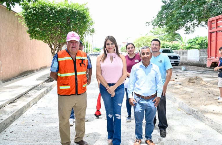 AVANZA PAVIMENTACIÓN DE CALLE Y CONSTRUCCIÓN DEL PARQUE LINEAL EN COLONIA 5 DE FEBRERO