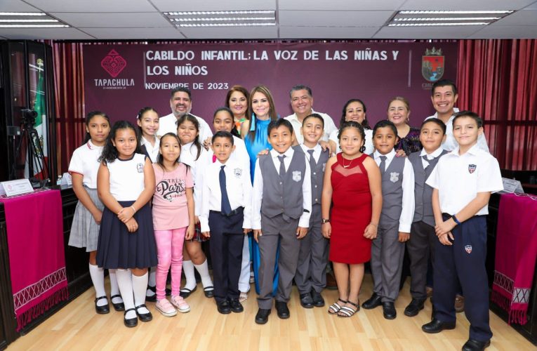 QUEDÓ CONFORMADO EL SEGUNDO CABILDO INFANTIL DEL AYUNTAMIENTO DE TAPACHULA