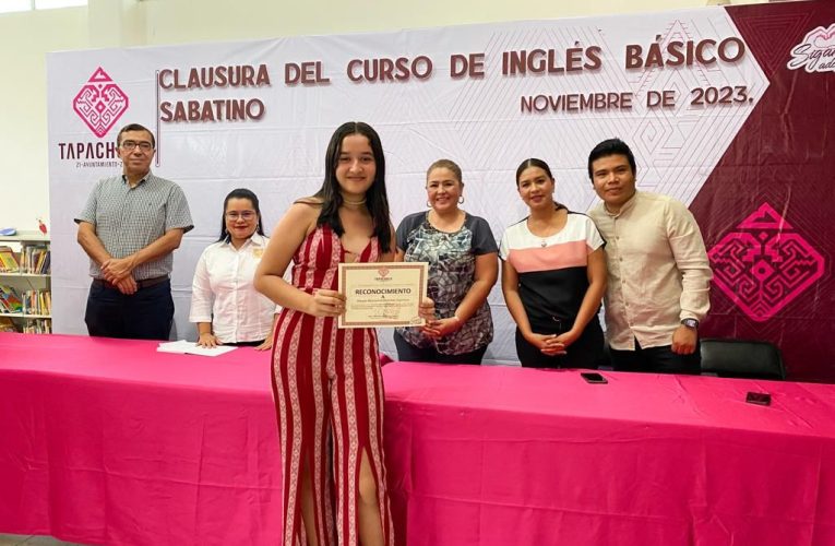 CON ÉXITO CULMINA CURSO DE INGLÉS SABATINO ORGANIZADO POR EL AYUNTAMIENTO DE TAPACHULA