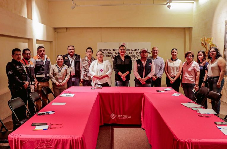 PRESIDE AYUNTAMIENTO DE TAPACHULA REUNIÓN DEL PROGRAMA PREVENTIVO DE ENFERMEDADES POR ARBOVIROSIS