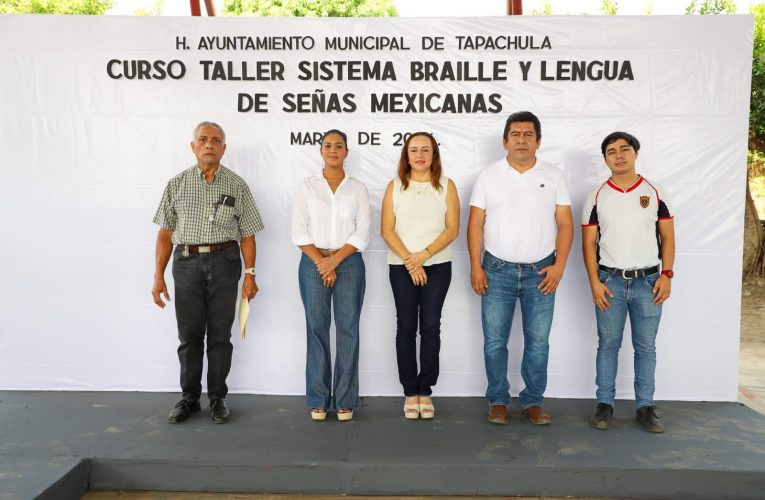 IMPARTEN CURSO DE LENGUA DE SEÑAS Y SISTEMA BRAILLE