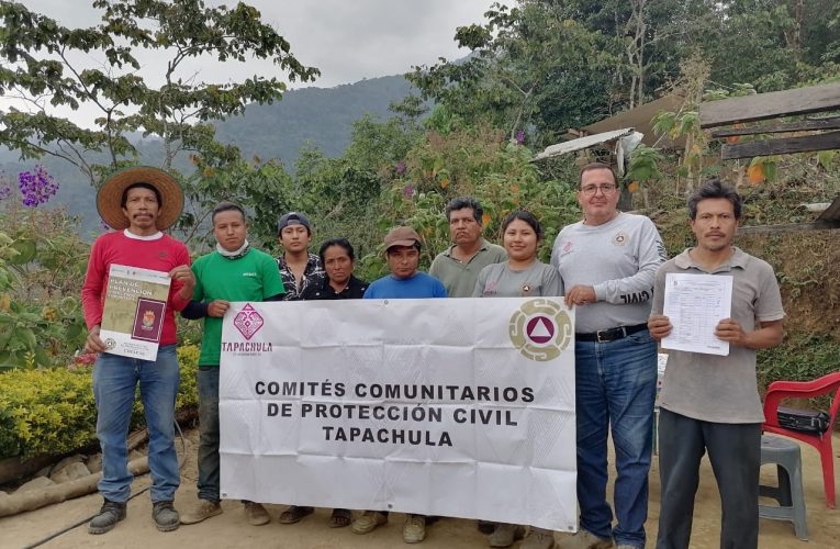 PROTECCIÓN CIVIL DE TAPACHULA, CONFORMA COMITÉS COMUNITARIOS RESILIENTES EN COMUNIDADES RURALES
