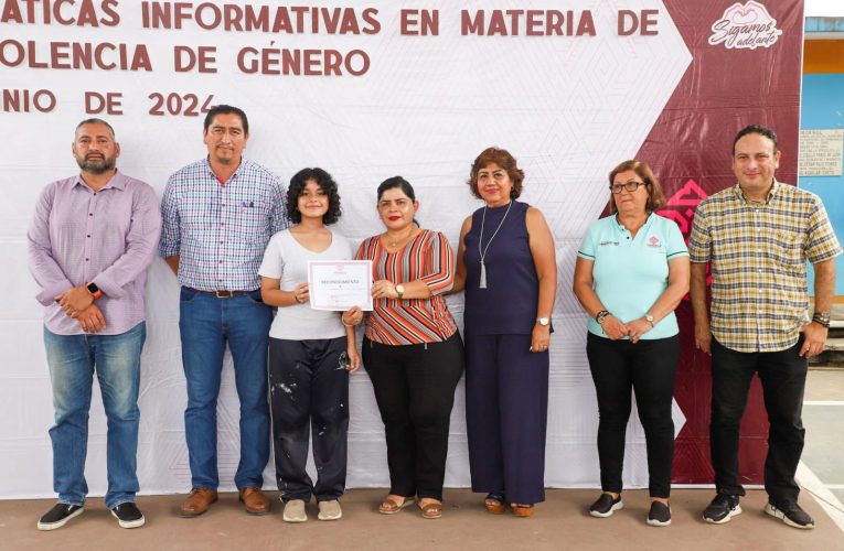 REALIZA AYUNTAMIENTO PLÁTICAS FORMATIVAS EN MATERIA DE VIOLENCIA DE GÉNERO EN TAPACHULA