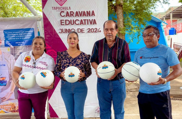 CONTINÚA AYUNTAMIENTO DE TAPACHULA REALIZANDO CARAVANA EDUCATIVA EN INSTITUCIONES ESCOLARES