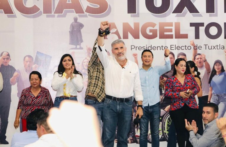 Agradece Angel Torres al pueblo tuxtleco: ¡No les voy a fallar!