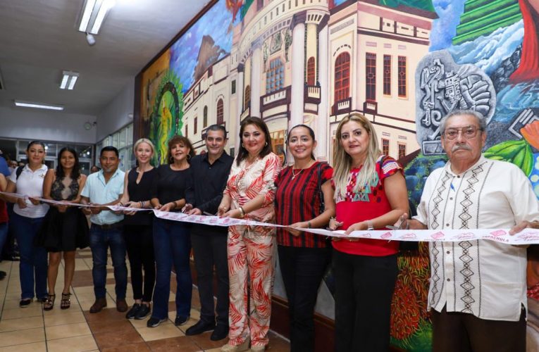 INAUGURA PRESIDENTA MUNICIPAL DE TAPACHULA, GLADIOLA SOTO SOTO MURAL “TAPACHULA EN LA ERA DE LA CHIAPANEQUIDAD”